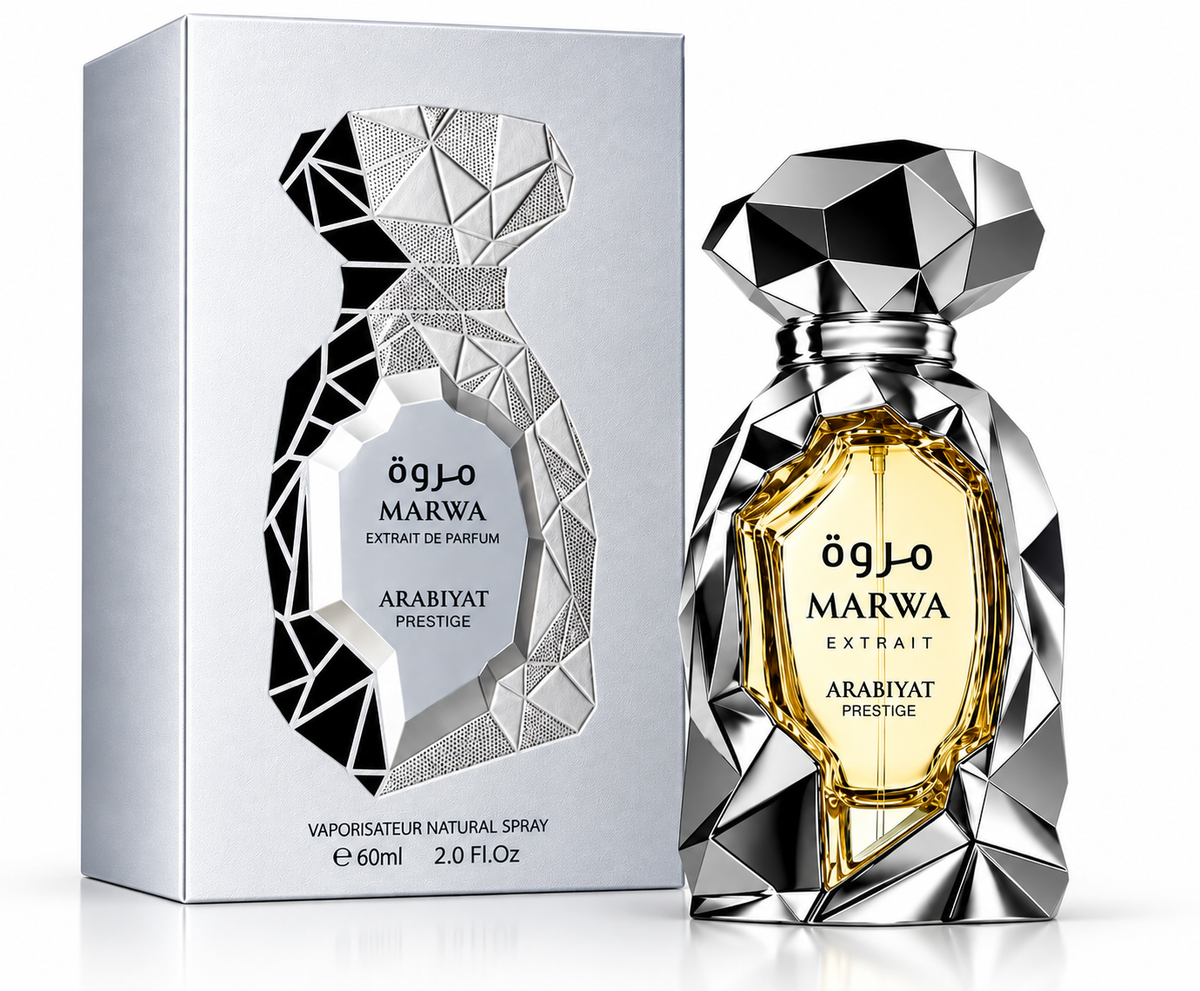 Arabiyat Prestige Marwa Extrait de Parfum 60 ml | Perfume Masculino Cítrico y Amaderado