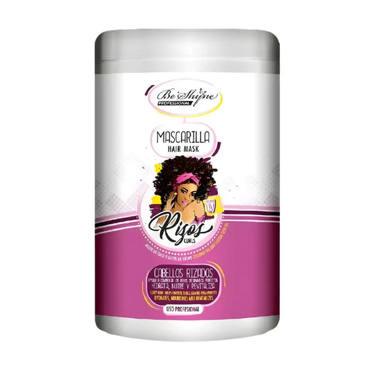 Be Shyne Professional Rizos Mascarilla Cabello Rizado – Hidratante y Nutritivo – Control del Rizo – Con Queratina, Pantenol y Aceite de Coco –