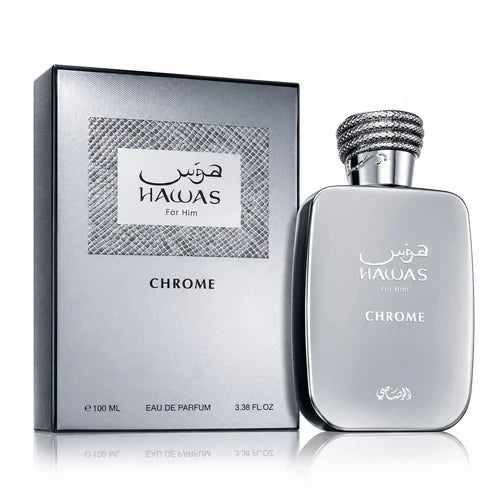 Rasasi Hawas Chrome Eau de Parfum 100 ml – Perfume masculino Frutal Ámbar