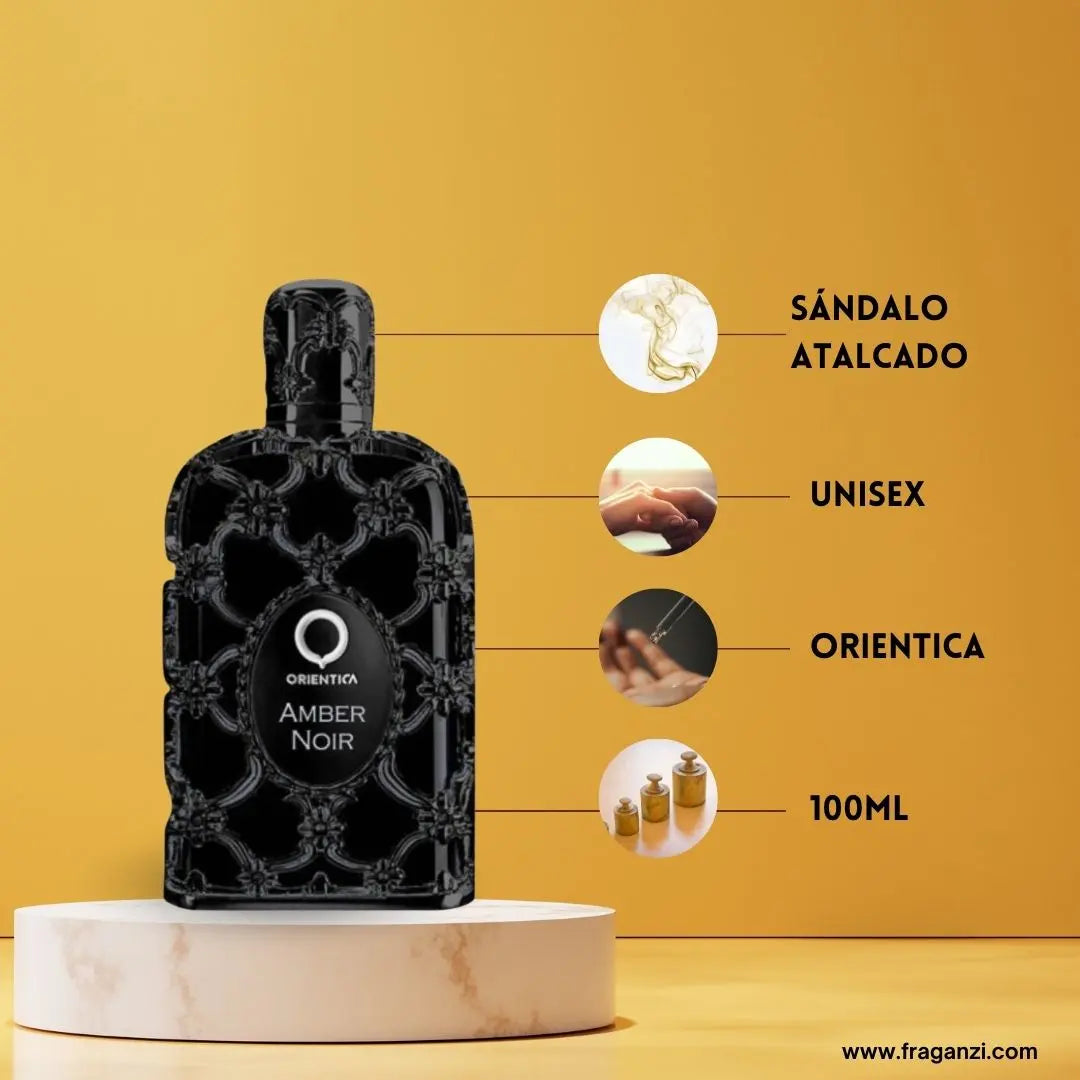Orientica Amber Noir Eau de Parfum 80 ml | Perfume Unisex Amaderado y Almizclado