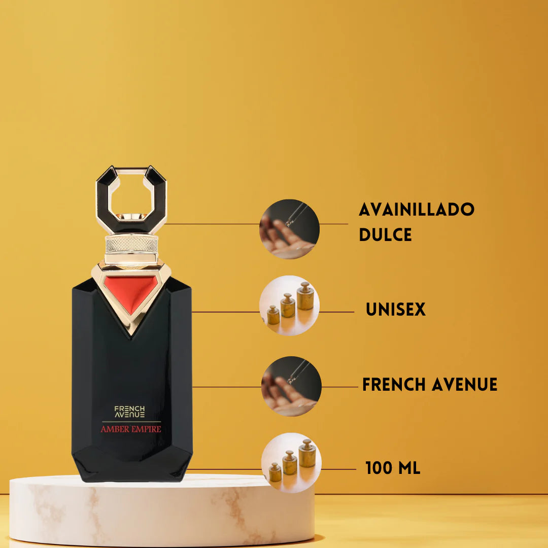 Amber Empire French Avenue Eau de Parfum 100ML – Perfume Oriental Masculino Intenso y Elegante