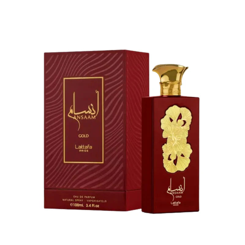 Lattafa Perfumes Ansaam Gold Eau de Parfum 100 ml – Perfume para Mujer Dulce Afrutado Avainillado
