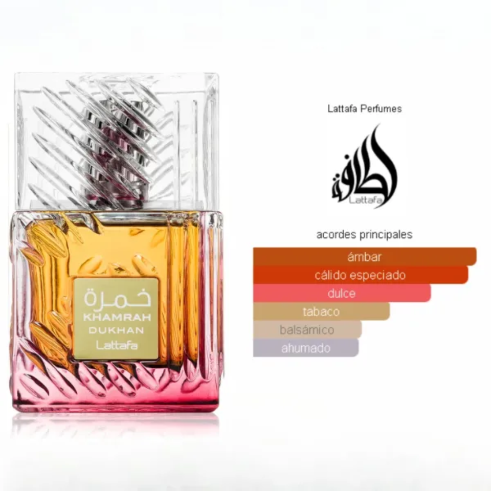 Lattafa Khamrah Dukhan Eau de Parfum Unisex 100ml | Oriental Dulce y Ahumado