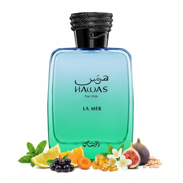 Rasasi Hawas La Mer Eau de Parfum 100 ml | Perfume Fresco y Amaderado masculino