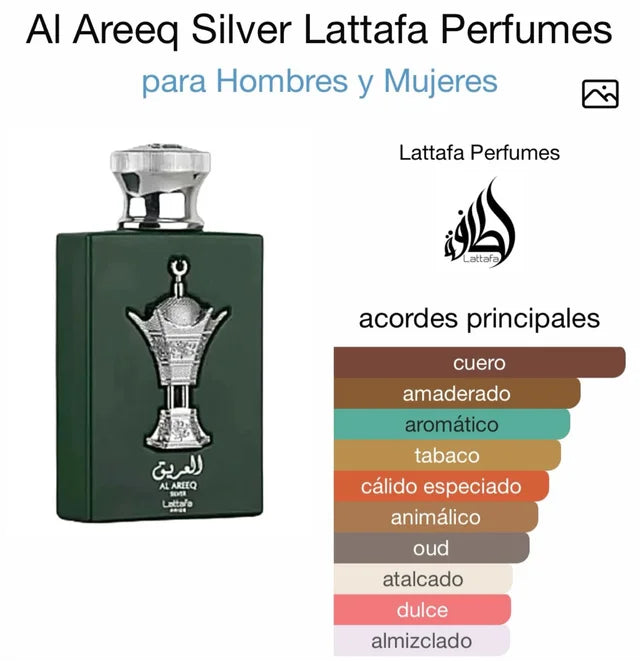 Lattafa  Al Areeq Silver Eau de Parfum 100 ml – Perfume Unisex