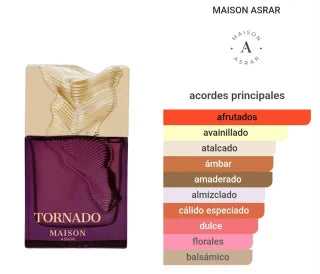 Maison Asrar Tornado Eau de Parfum hombre 100 ml – Perfume Masculino Intenso Amaderado y Especiado – Fragancia Elegante y de Larga Duración