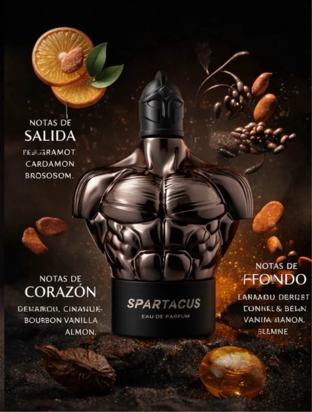 Armaf Spartacus Eau de Parfum 100 ml Hombre – Perfume Dulce Especiado con Vainilla, Cardamomo y Bergamota – Fragancia Masculino Original y Elegante