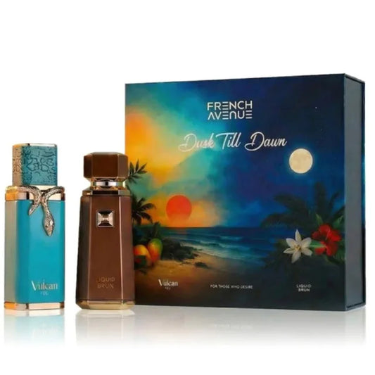 French Avenue Dusk Till Dawn Combo Pack Eau de Parfum – Set masculino con Liquid Brun y Vulcan Feu