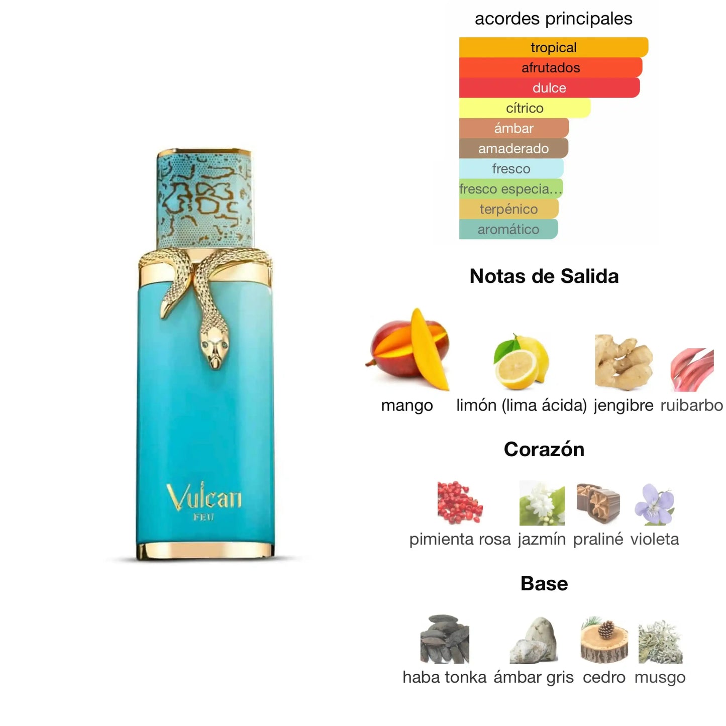 Vulcan Feu – French Avenue Eau de Parfum Unisex 100ml | Frutal Especiado Intenso