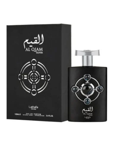 Lattafa Al Qiam Silver Eau de Parfum 100 ml | Perfume Masculino Amaderado Aromático
