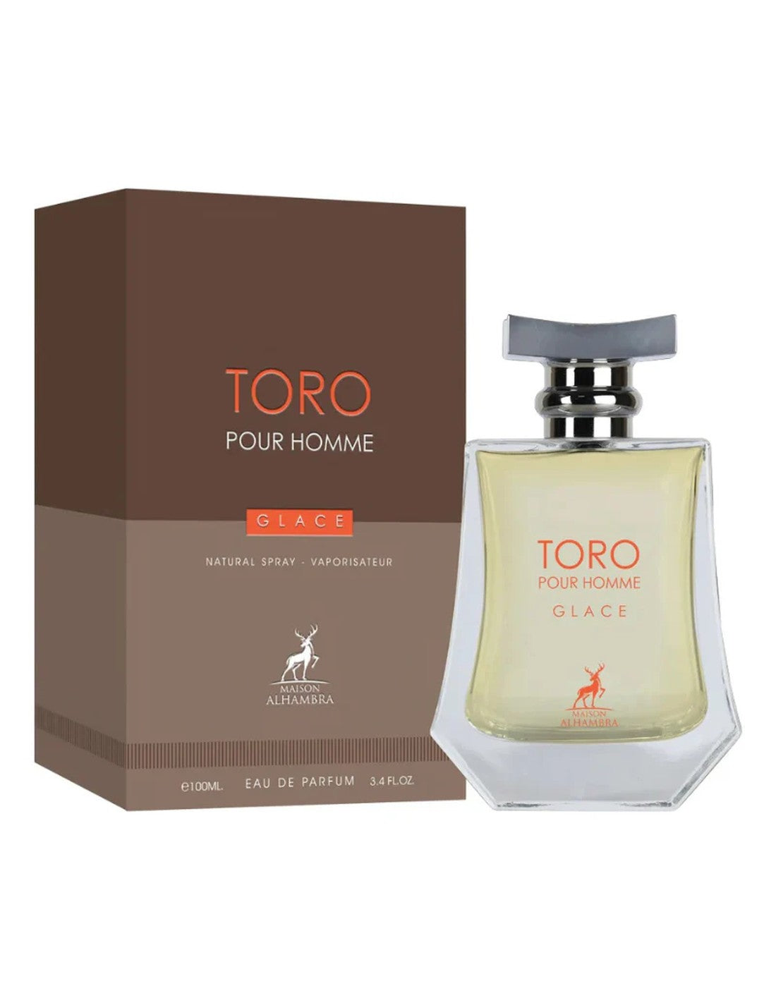 Toro Pour Homme Glace Eau de Parfum 100 ml | Perfume masculino Cítrico y Amaderado - Maison Alhambra