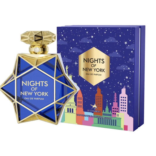 Nights of New York Eau de Parfum 100 ml – Perfume Dulce Floral Ámbar Café Mujer