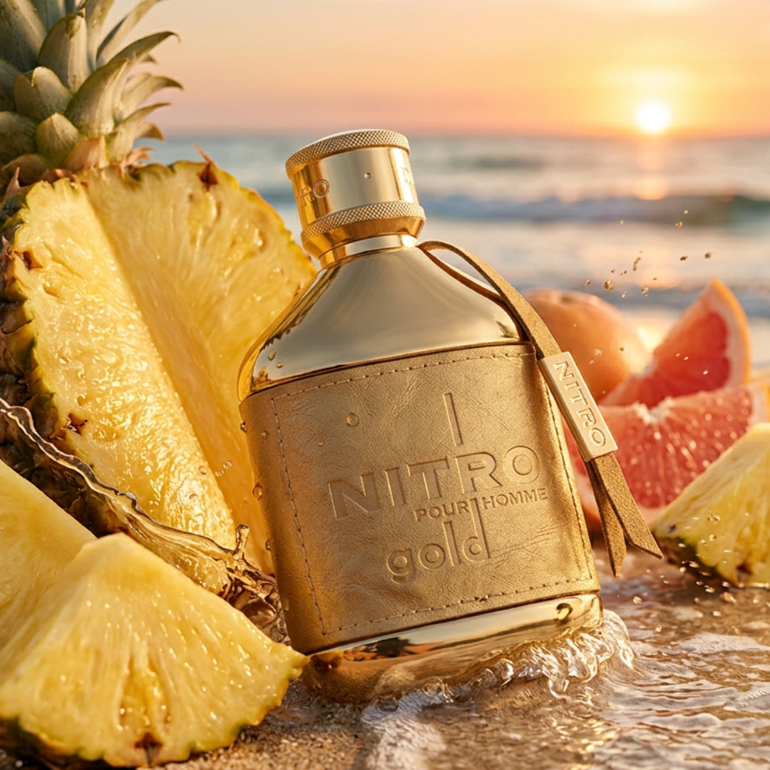 Dumont Nitro Gold Extrait de Parfum 100 ml | Perfume Unisex Amaderado y Marino