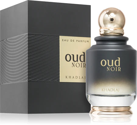 Oud Noir Eau de Parfum 100 ml | Perfume Unisex con Oud, Rosa y Ámbar - Khadlaj