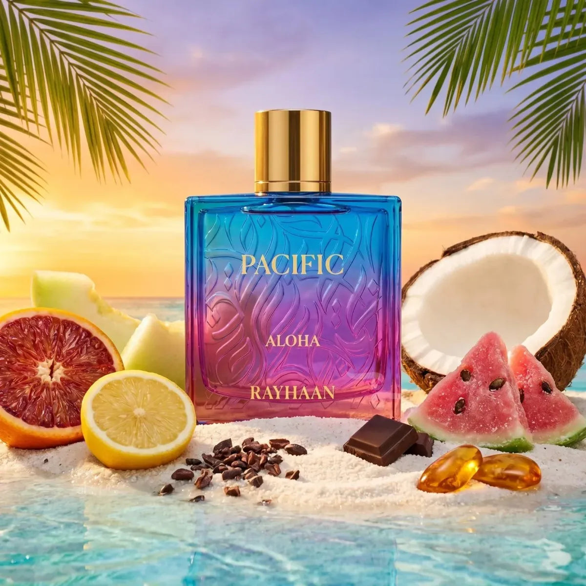 Rayhaan Pacific Aloha Eau de Parfum 100 ml | Perfume Unisex Acuático Tropical