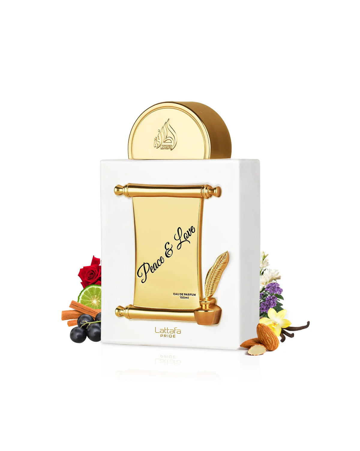 Peace & Love   Lattafa -Eau de Parfum 100 ml | Perfume Unisex Amaderado y Vainilla - Lattafa