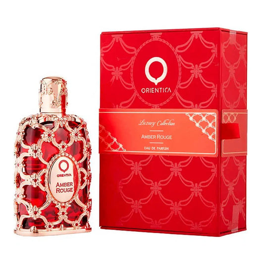 Orientica Amber Rouge Eau de Parfum 80 ml | Perfume Unisex Amaderado y Ambarado