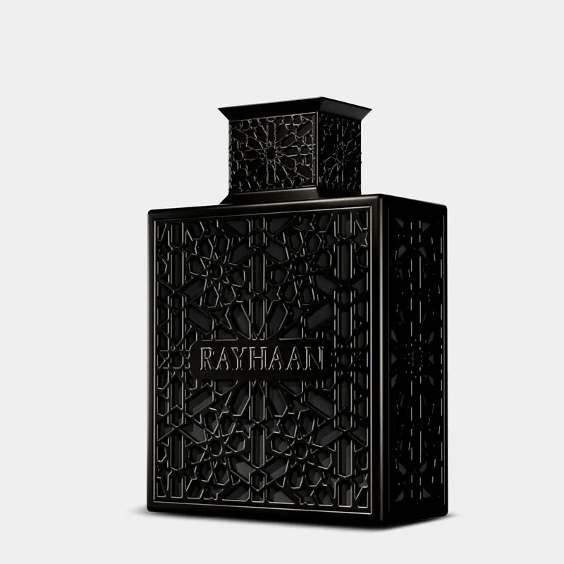Rayhaan Obsidian Eau de Parfum 100 ml – Perfume masculino Elegante Amaderado con Iris y Cuero