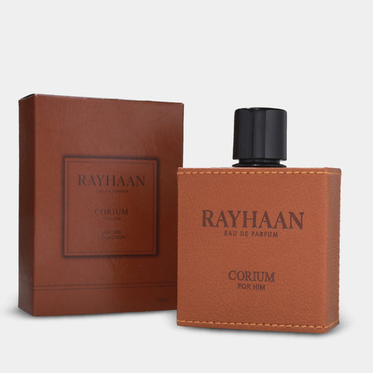 Rayhaan Corium Eau de Parfum 100 ml – Perfume masculino Cuero Avainillado Elegante para Hombre