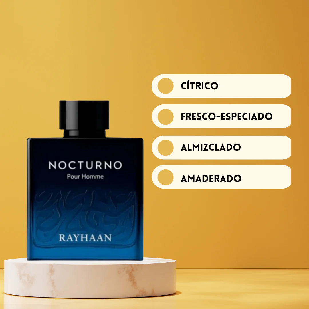 Rayhaan Nocturno Eau de Parfum Hombre 100ML – Perfume Masculino