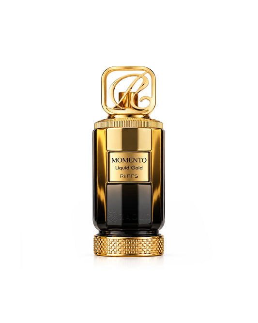 Riiffs Momento Liquid Gold Extrait de Parfum 100 ml | Perfume Unisex Dulce, Amaderado y Especiado