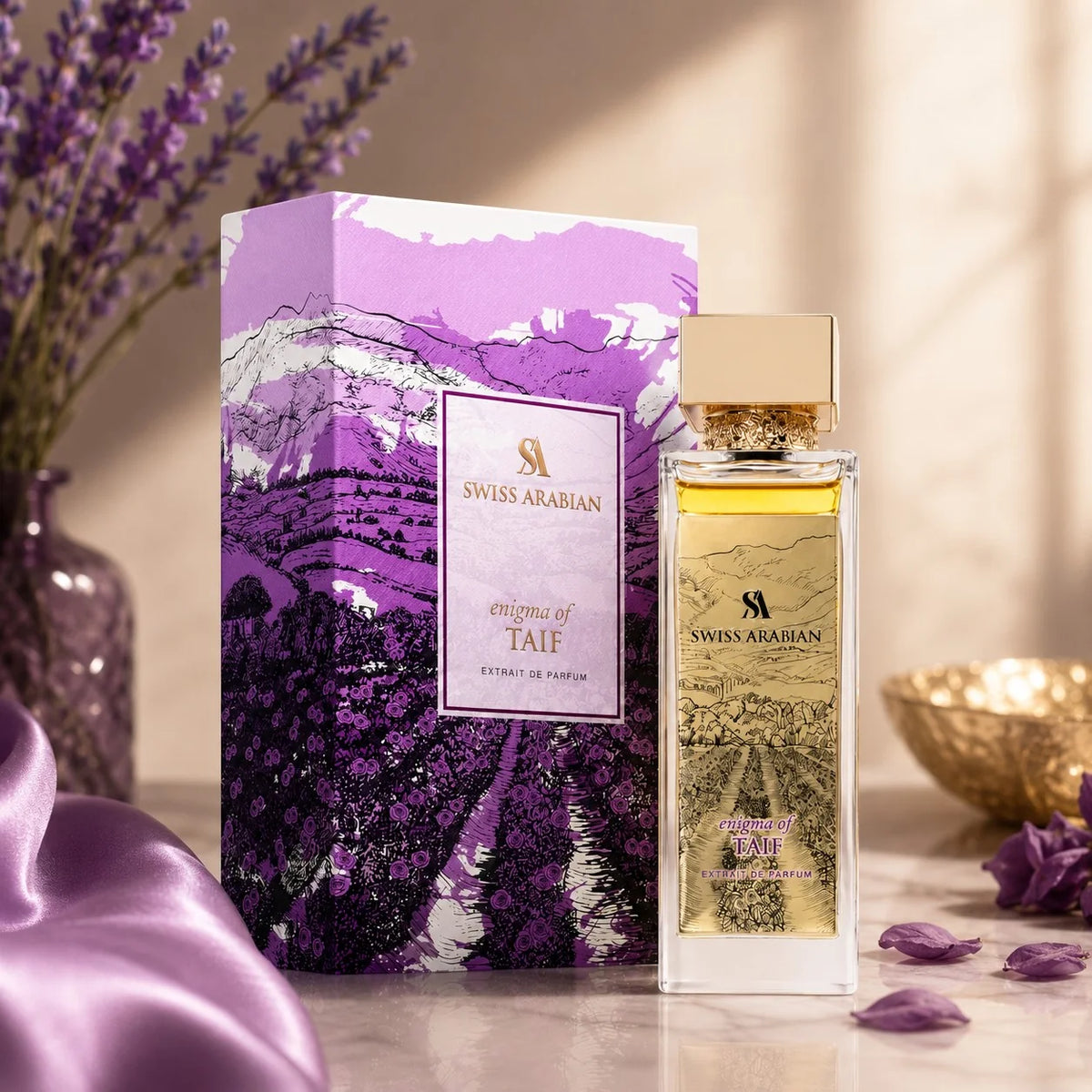 Swiss Arabian Enigma of Taif Eau de Parfum 100 ml | Perfume Unisex Ambarado, Floral y Amaderado