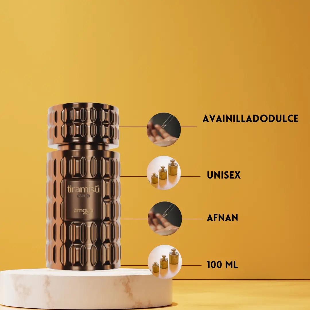 Zimaya Tiramisu Coco Eau de Parfum Unisex 100ml | Gourmand Dulce con Coco y Vainilla