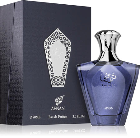 Afnan Turathi Blue Eau de Parfum 90 ml Hombre – Perfume masculino Cítrico Fresco Amaderado con Ámbar y Almizcle