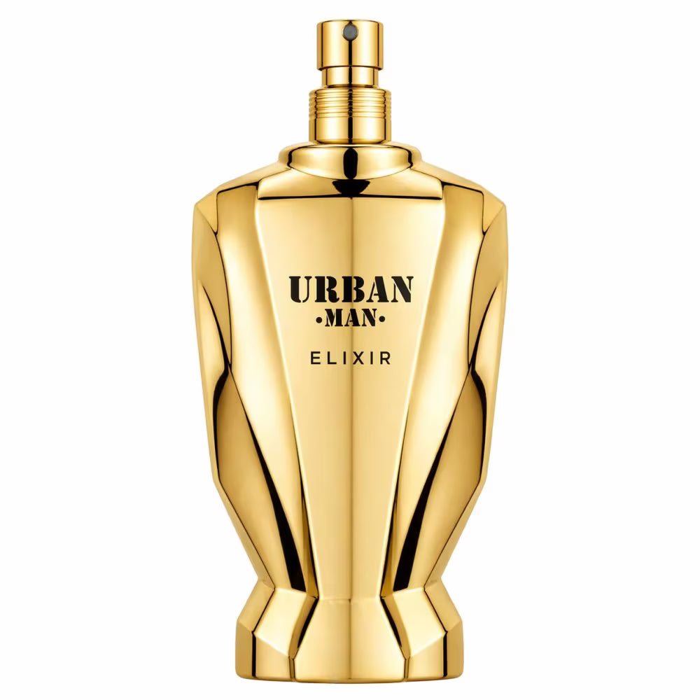 Fragrance World Urban Man Elixir Eau de Parfum 100 ml | Perfume Masculino Ambarado, Aromático y Especiado