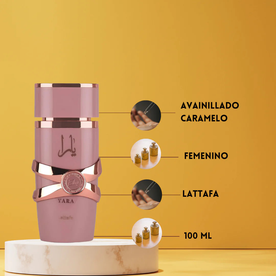 Yara Elixir Lattafa Eau de Parfum Mujer 100ml | Perfume Dulce, Cremoso