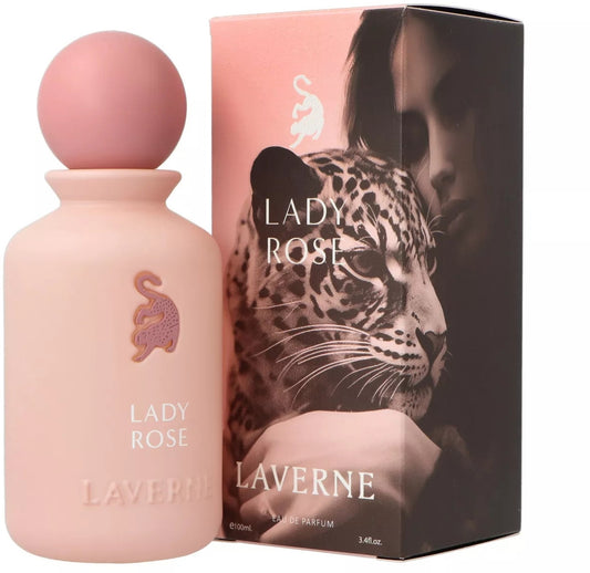 Laverne Lady Rose Eau de Parfum 100 ml | Perfume Dulce, Afrutado y Rosado para Mujer
